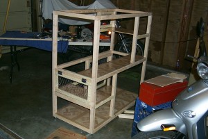 p0009223 Another view of the cat cage with added door